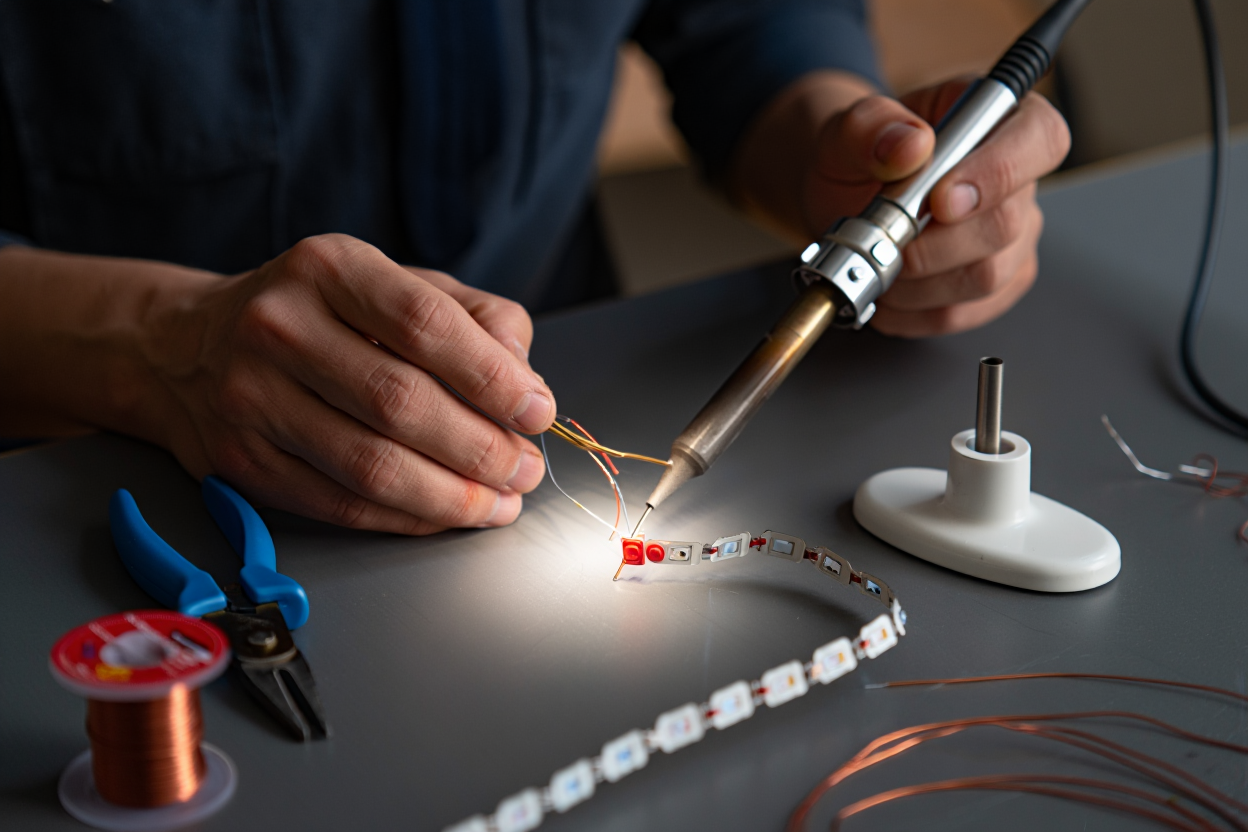 How to cut, solder and power LED Neon Flex Lights